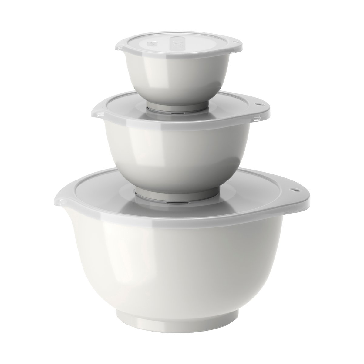 Rosti Margrethe bowl set 3-pack White | Scandinavian Design | Mixing bowls | White