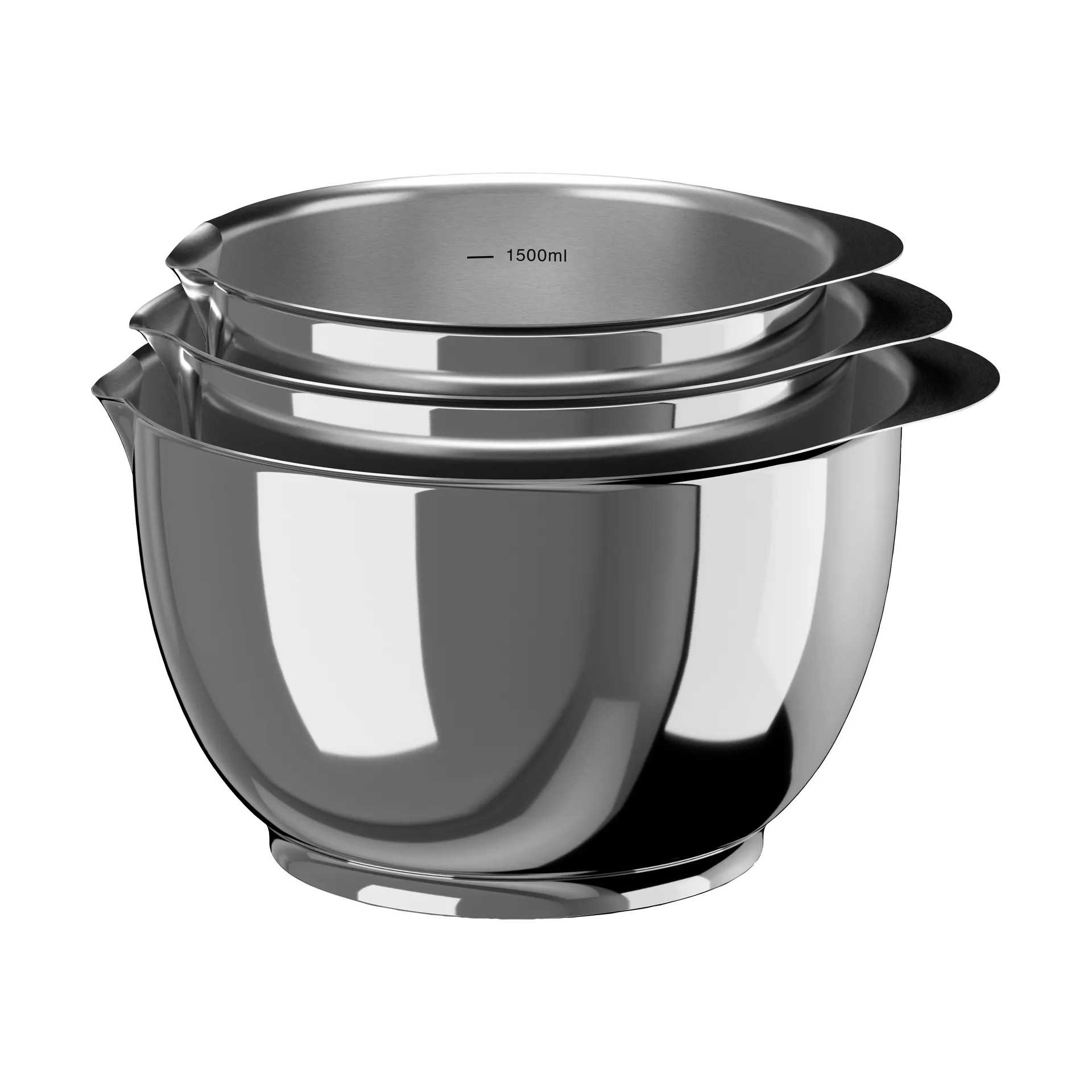 Margrethe bowl set 3 pieces, Stainless steel Rosti