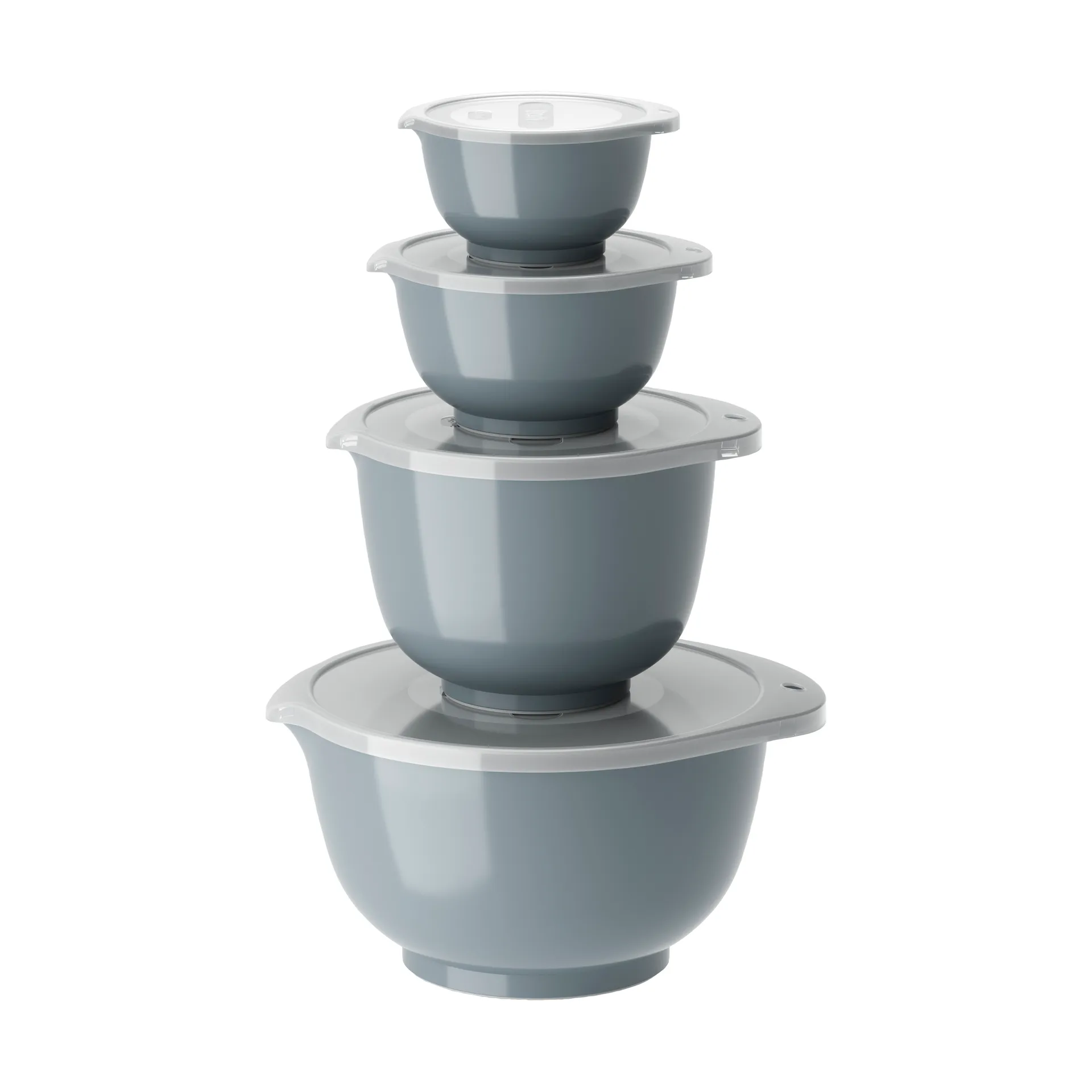 Margrethe bowl set 4-pack, Dusty Blue Rosti