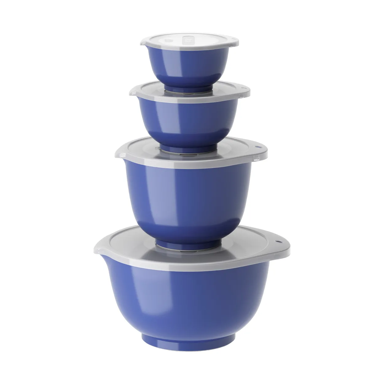 Rosti Margrethe bowl set 4-pack Electric blue | Scandinavian Design | Mixing bowls | Blue