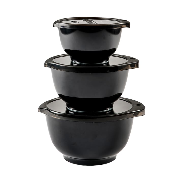Margrethe bowl set mini 3-pack - black edition - Rosti