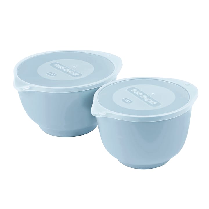 Margrethe bowl set with lid 2-pack - Nordic blue - Rosti