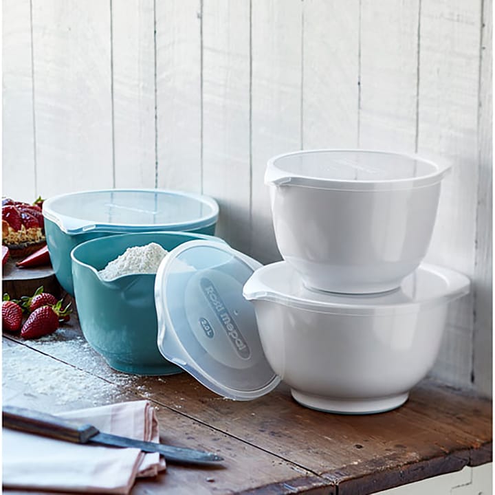 Margrethe bowl set with lid 2-pack - White - Rosti