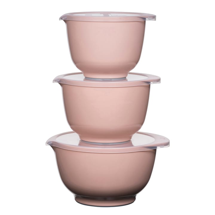 Margrethe bowl set with lid 3-pack - Nordic blush - Rosti