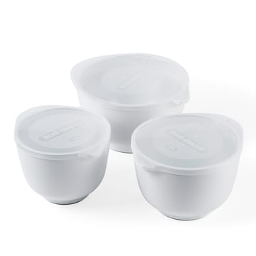Margrethe bowl set with lid 3-pack - White - Rosti
