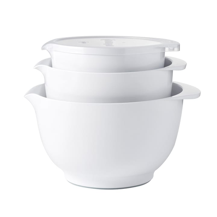 Margrethe bowl set with lid 3-pack - White - Rosti