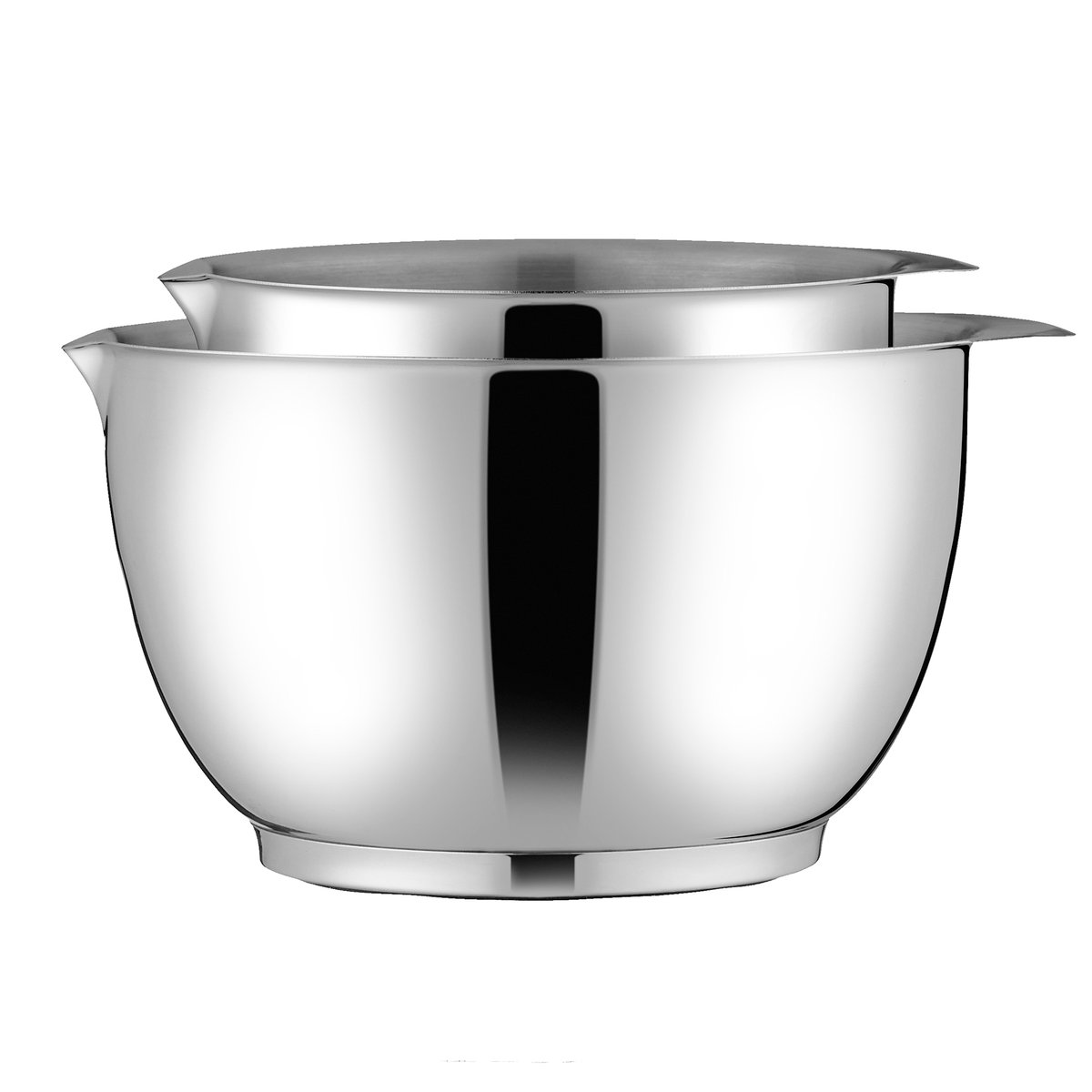 Rosti Margrethe bowl steel 2-pack Steel | Scandinavian Design | Mixing bowls | Silver-coloured
