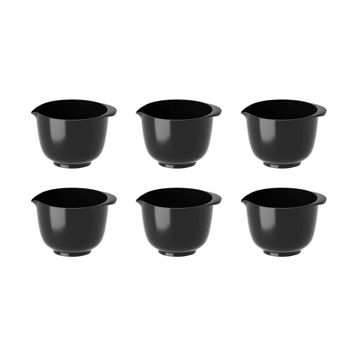 Rosti Margrethe mini bowl 25 ml 6-pack Black | Scandinavian Design | Mixing bowls | Black