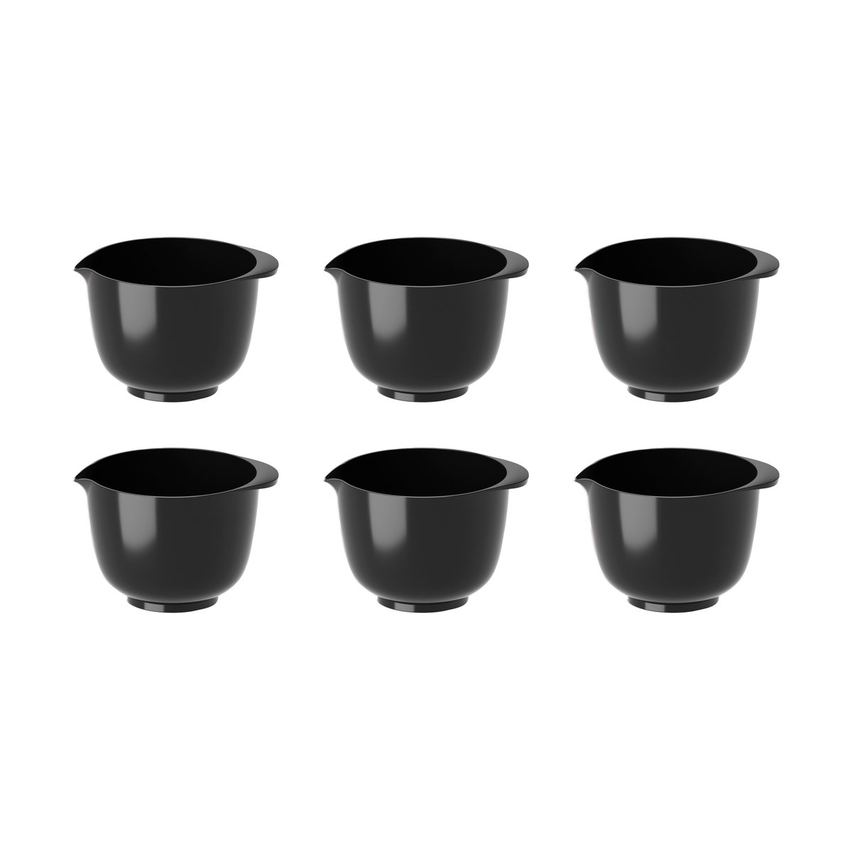 Rosti Margrethe mini bowl 25 ml 6-pack Black | Scandinavian Design | Mixing bowls | Black