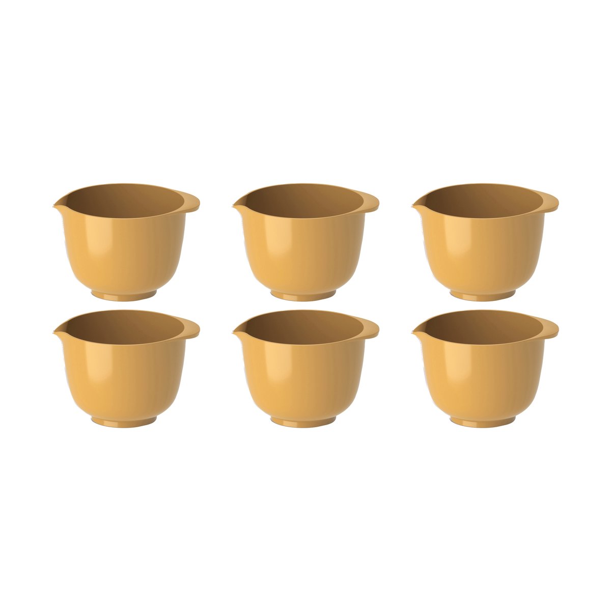 Rosti Margrethe mini bowl 25 ml 6-pack Curry | Scandinavian Design | Mixing bowls | Yellow