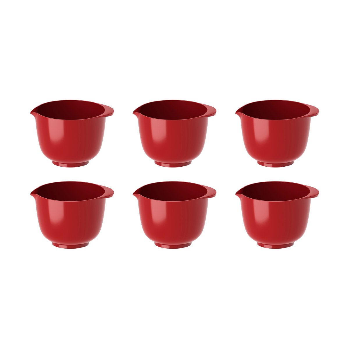 Rosti Margrethe mini bowl 25 ml 6-pack Red | Scandinavian Design | Mixing bowls | Red