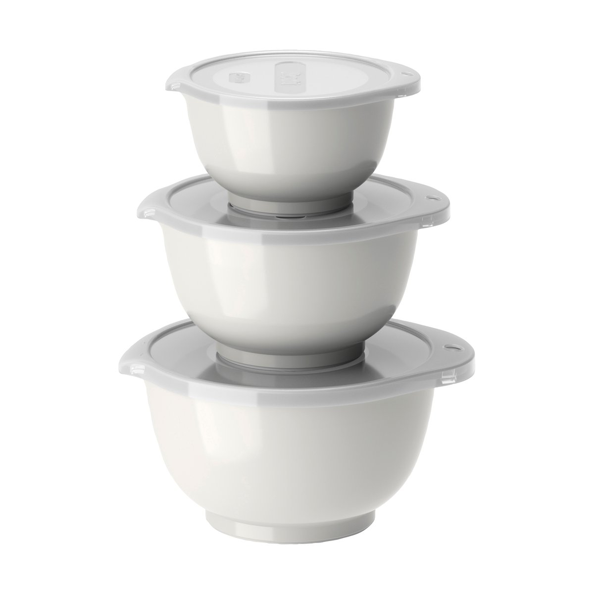Rosti Margrethe mini bowl set 3-pack White | Scandinavian Design | Mixing bowls | White
