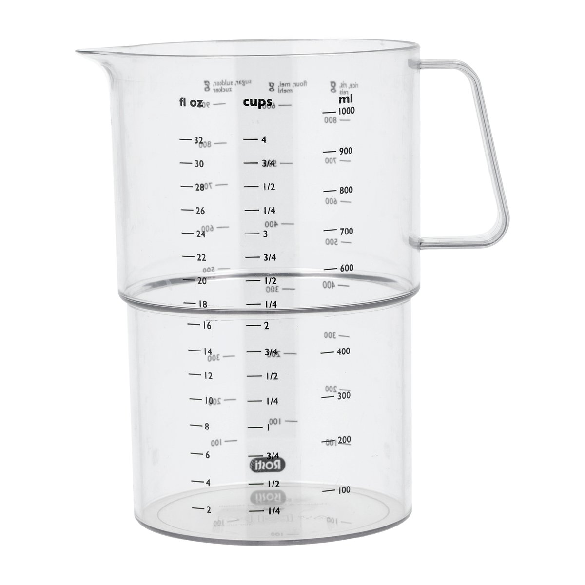 Rosti Mensura measuring jug 1 l Clear | Scandinavian Design | Measuring spoons, cups & jugs | Transparent