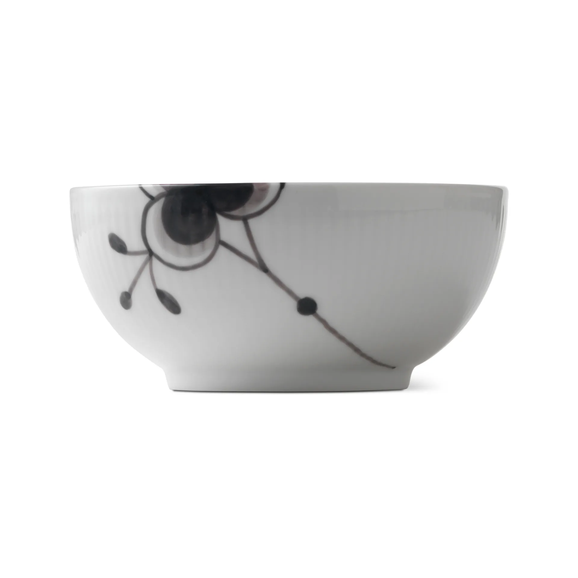 Black Fluted mega bowl, Ø 13 cm Royal Copenhagen