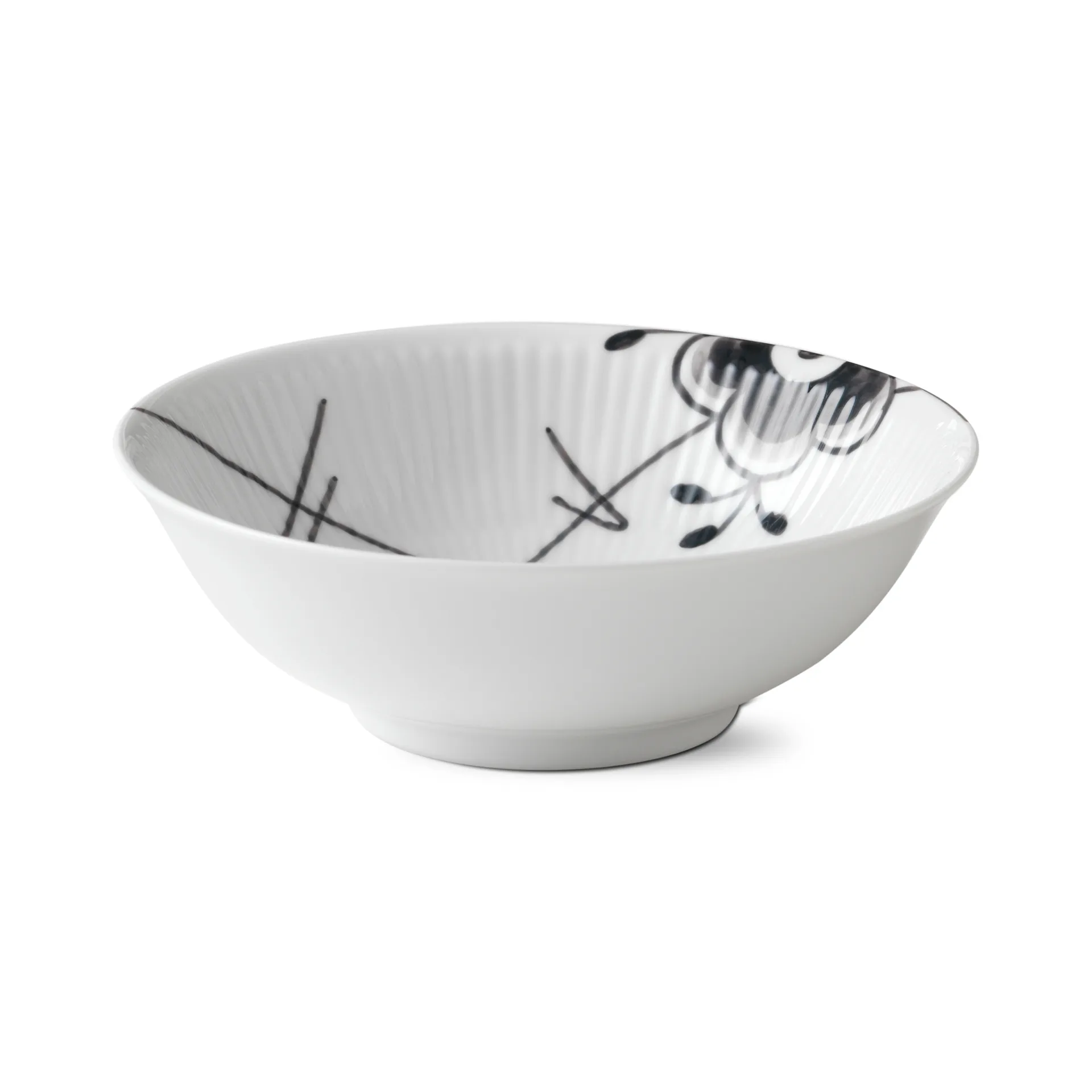 Black Fluted mega bowl, Ø 16 cm Royal Copenhagen