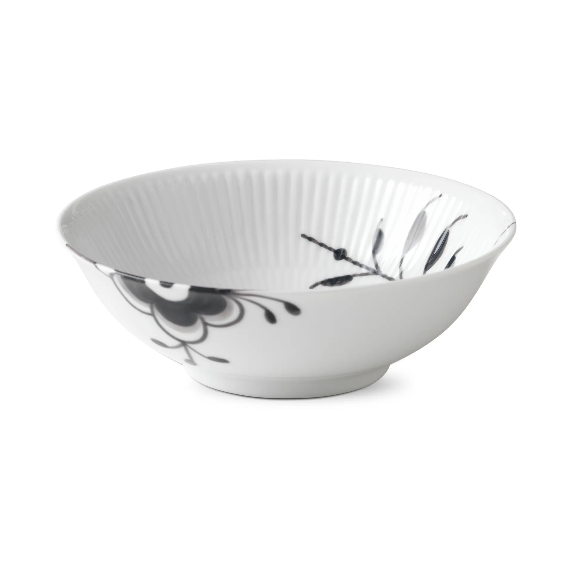 Black Fluted mega bowl, Ø 16 cm Royal Copenhagen