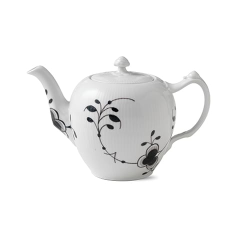 Black Fluted mega teapot - 100 cl - Royal Copenhagen