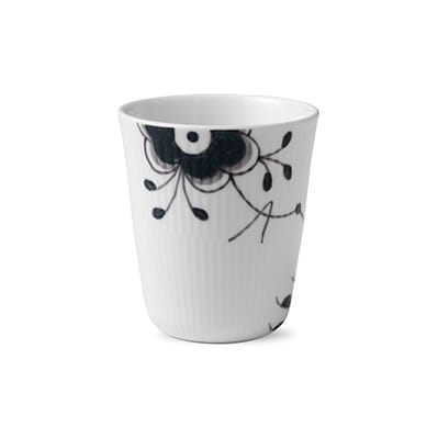 Black Fluted mega thermal mug - 29 cl - Royal Copenhagen