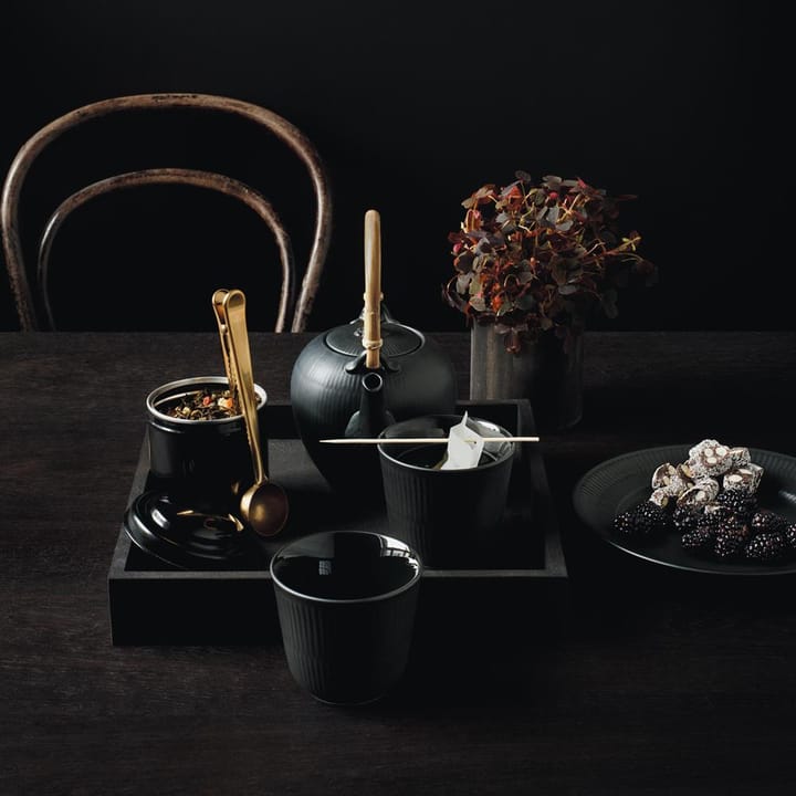 Black Fluted teapot - 75 cl - Royal Copenhagen