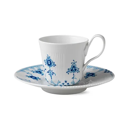 Blue Elements cup with saucer, 25 cl Royal Copenhagen
