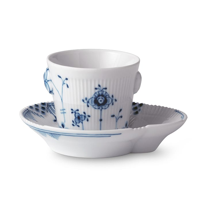 Blue Elements espresso cup with saucer - 9 cl - Royal Copenhagen