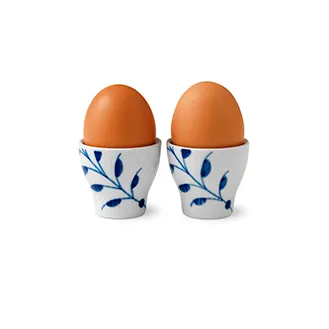 Blue Fluted egg cup 2-pack, 4.8 cm Royal Copenhagen