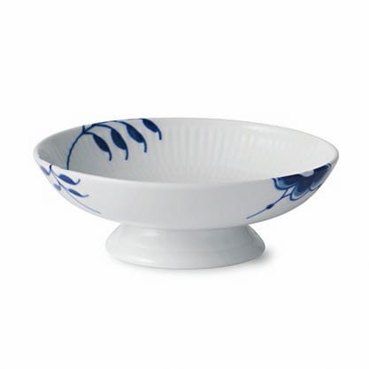 Blue Fluted Mega bowl on stand - 17 cm - Royal Copenhagen