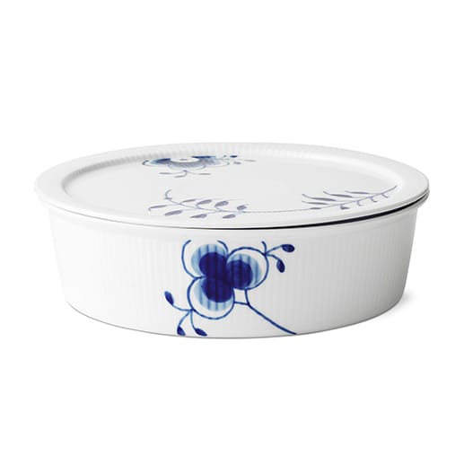 Blue Fluted Mega bowl with lid, 145 cl Royal Copenhagen