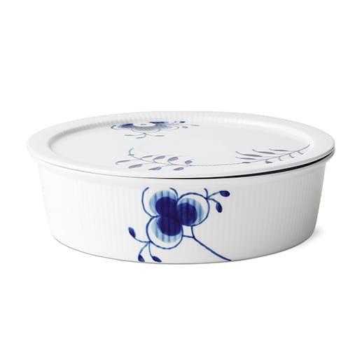Blue Fluted Mega bowl with lid - 145 cl - Royal Copenhagen