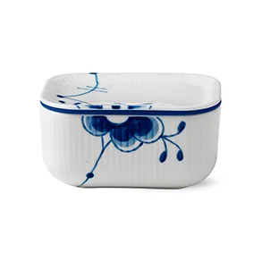 Blue Fluted Mega butter jar, 6,8 cm Royal Copenhagen