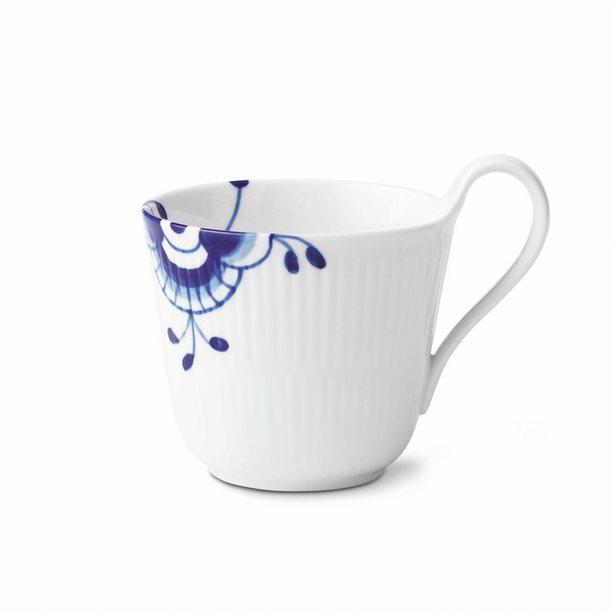Royal Copenhagen Blue Fluted Mega cup with high handle 33 cl