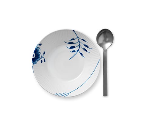 Blue Fluted Mega deep plate 1 - Ø 17 cm - Royal Copenhagen