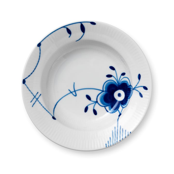 Blue Fluted Mega deep plate - Ø 17 cm - Royal Copenhagen
