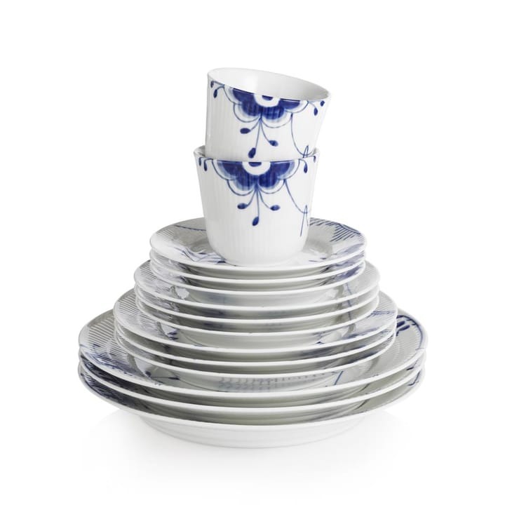Blue Fluted Mega deep plate, Ø 17 cm Royal Copenhagen