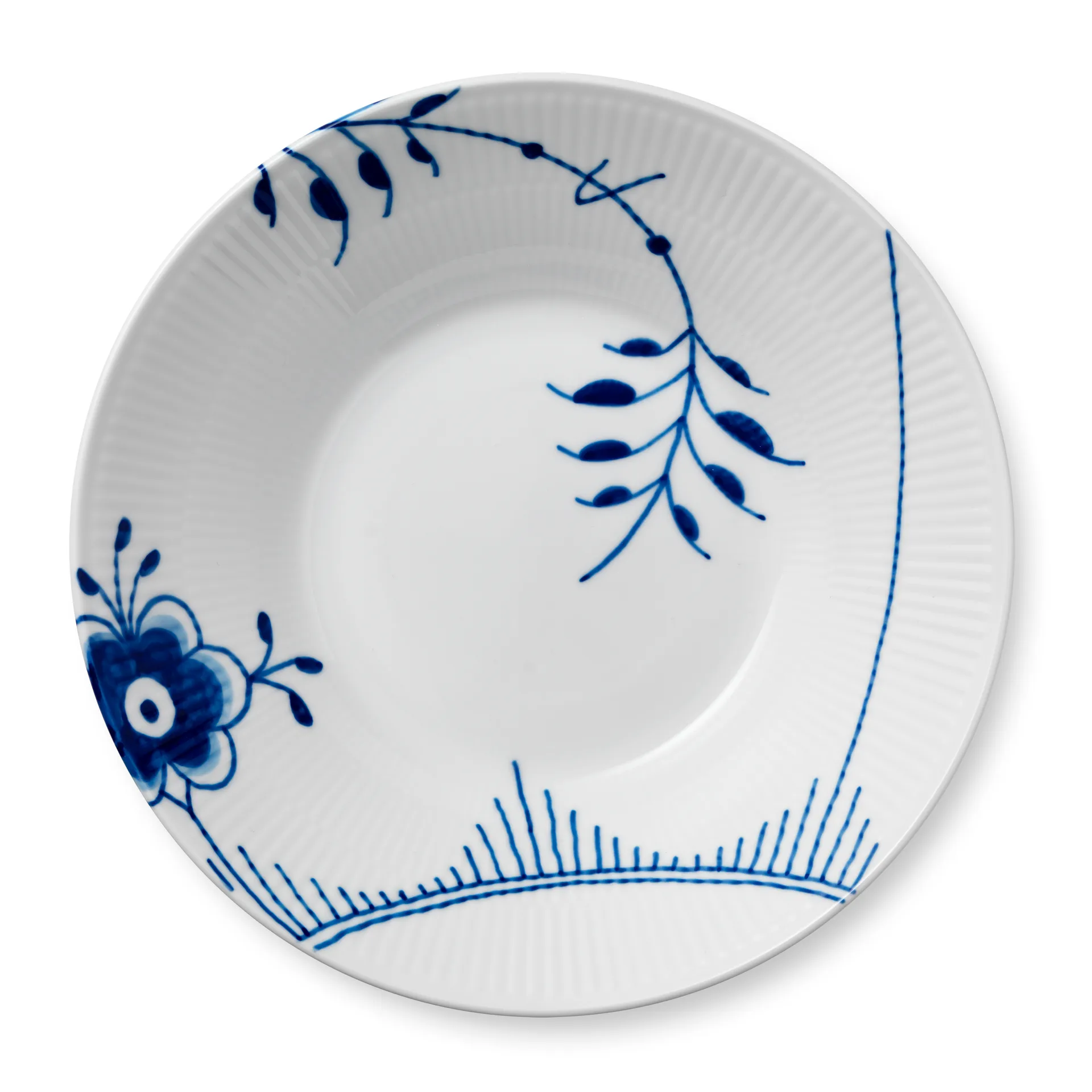 Blue Fluted Mega deep plate 2, 24 cm Royal Copenhagen