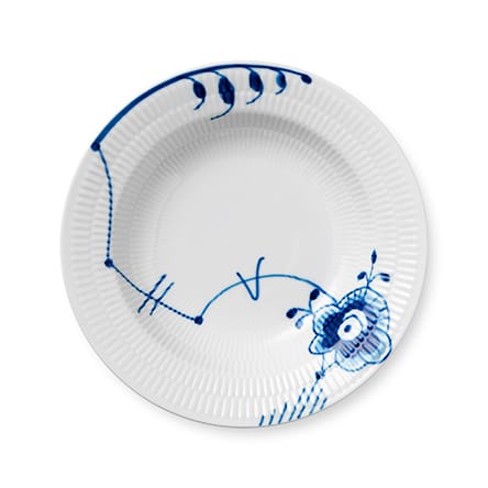 Blue Fluted Mega deep plate, Ø 21 cm Royal Copenhagen