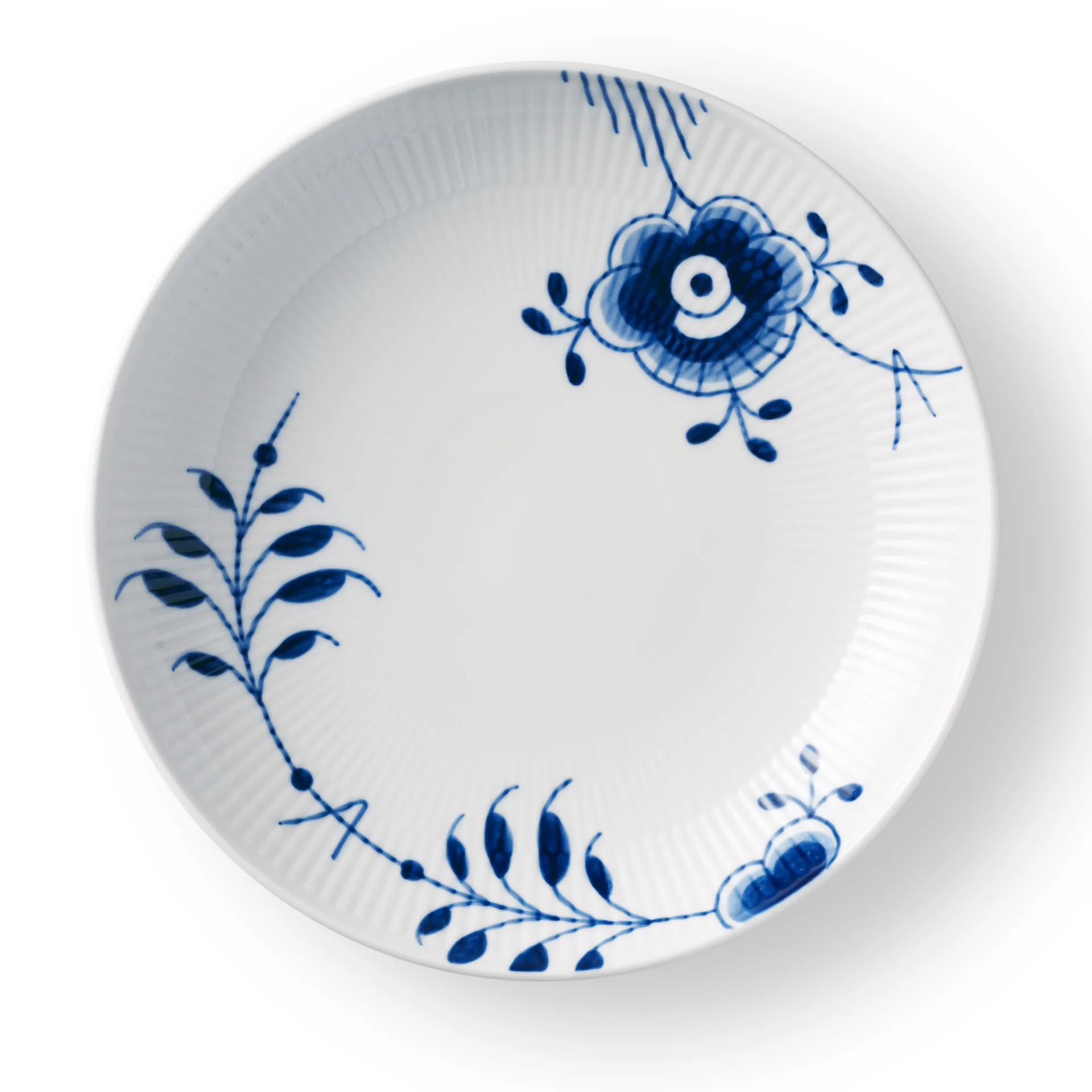 Blue Fluted Mega deep plate, 25 cm Royal Copenhagen