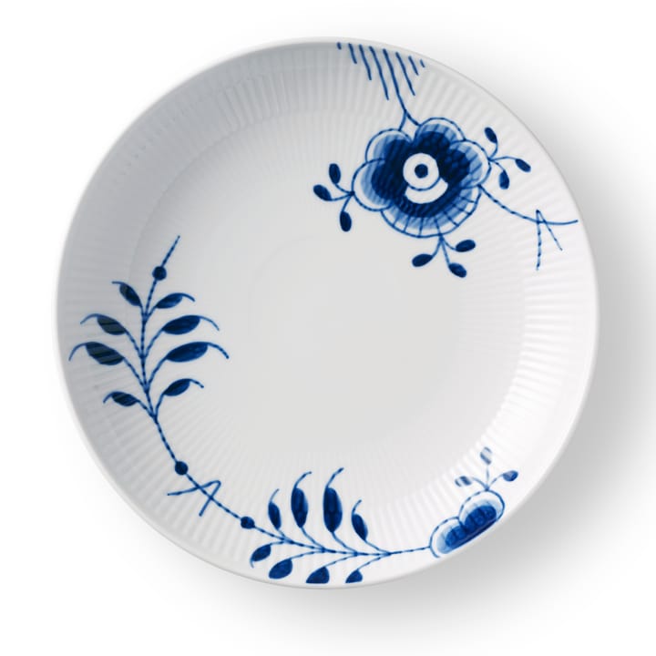 Blue Fluted Mega deep plate - 25 cm - Royal Copenhagen