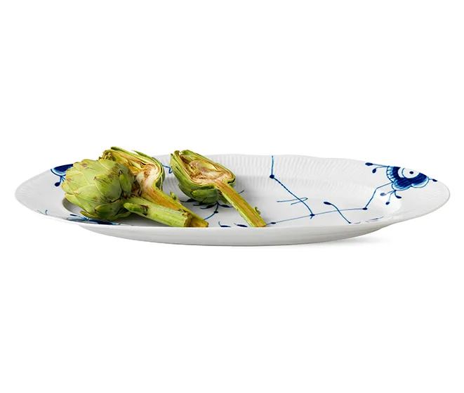 Blue Fluted Mega fish dish, Ø 60 cm Royal Copenhagen