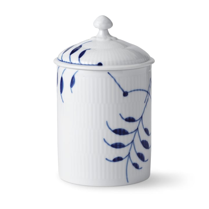 Blue Fluted Mega jar with lid, 16 cm Royal Copenhagen