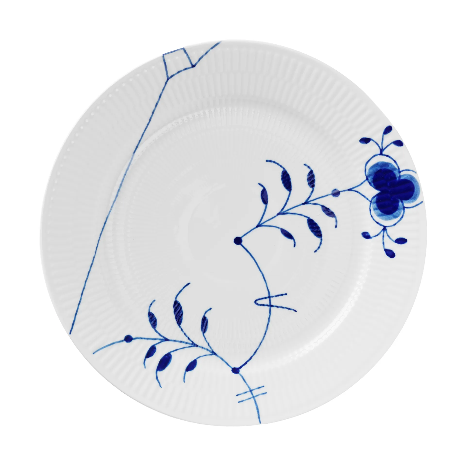 Blue Fluted Mega Limited Edition plate Ø27 cm, White-blue Royal Copenhagen