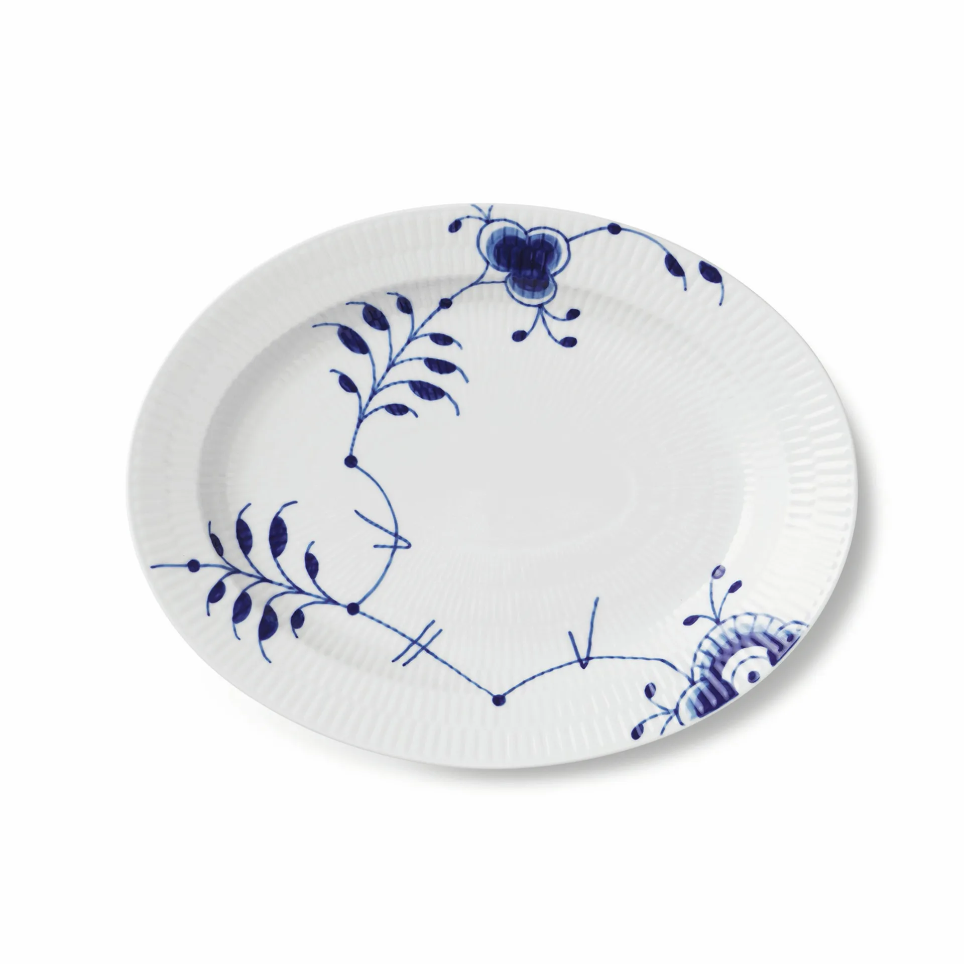 Blue Fluted Mega oval dish, 30.1 cm Royal Copenhagen