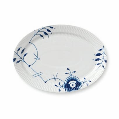 Blue Fluted Mega oval saucer 7 - 28 cm - Royal Copenhagen