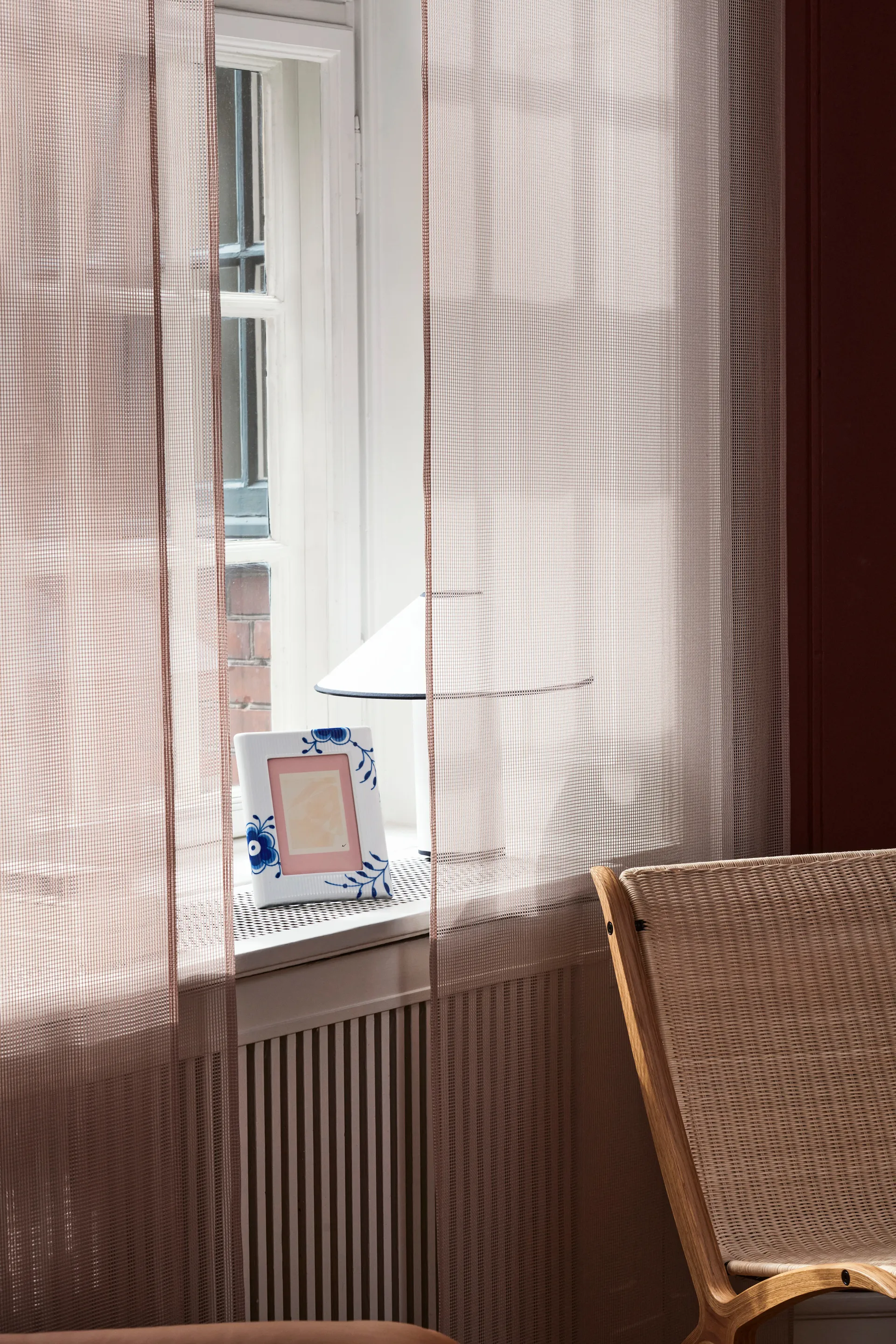 Blue Fluted Mega photo frame 16.5x21 cm, White-blue Royal Copenhagen