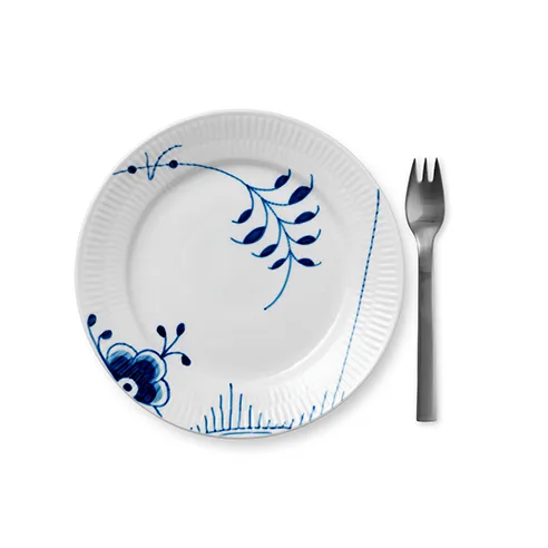 Blue Fluted Mega plate 2, Ø 19 cm Royal Copenhagen
