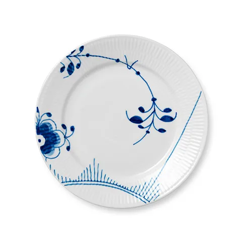 Royal Copenhagen Blue Fluted Mega plate 2 o 22 cm | Scandinavian Design | Small plates & side plates | Blue