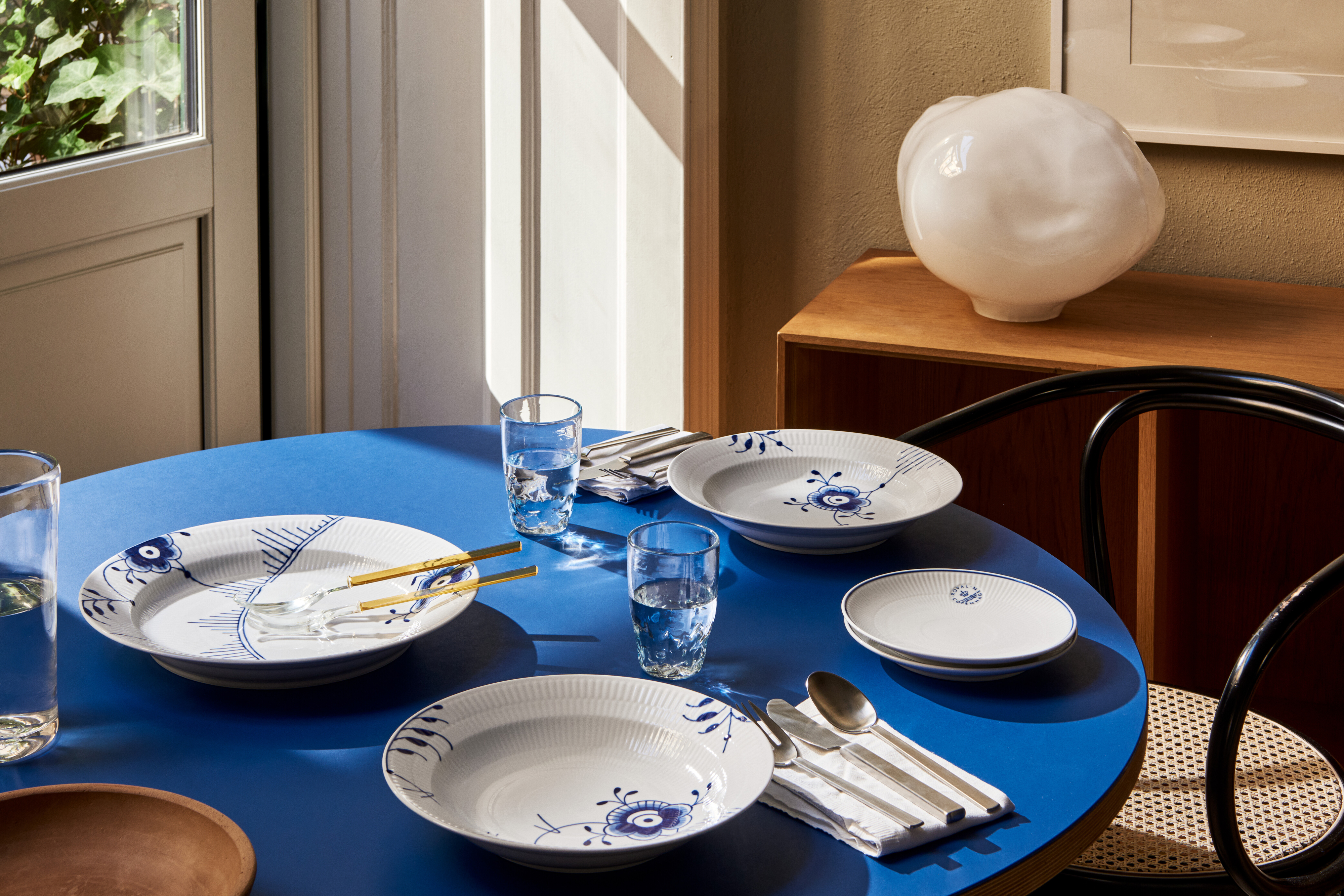 Royal Copenhagen Blue Fluted Mega Mug, Set Of - 3