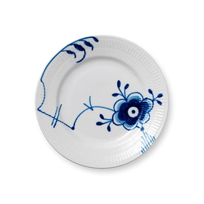 Blue Fluted Mega plate 6, Ø 17 cm Royal Copenhagen