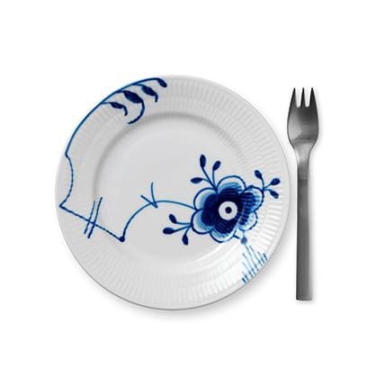 Blue Fluted Mega plate 6, Ø 17 cm Royal Copenhagen