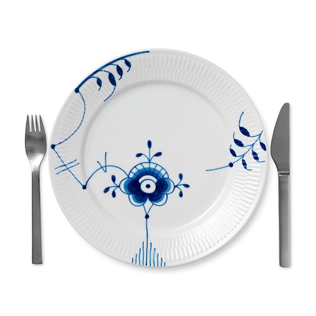 Blue Fluted Mega plate 6, Ø 27 cm Royal Copenhagen